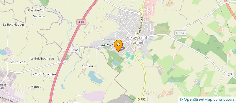 localisation de l'entreprise SYNDICAT DES SAPEURS-POMPIERS VOLONTAIRES DE FRANCE à CHOLET