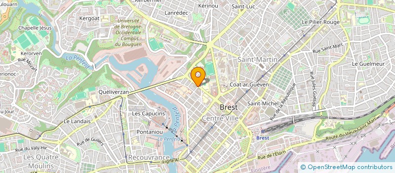 localisation de l'entreprise SYNDICAT DES SERVICES CFDT DU FINISTERE à BREST