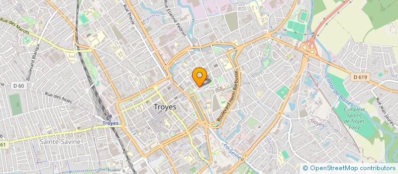 localisation de l'entreprise SYNDICAT DES TEINTURIERS  TROYES