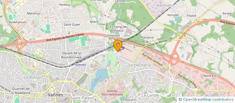 localisation de l'entreprise SYNDICAT DES TERRITOIRES DE L'ENVIRONNEMENT ET DE LA MER CFDT à VANNES