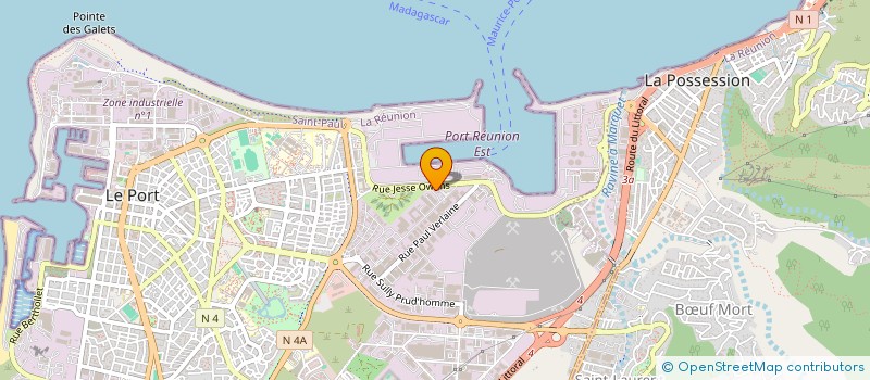localisation de l'entreprise SYNDICAT DES TRANSITAIRES DE LA REUNION  LE PORT