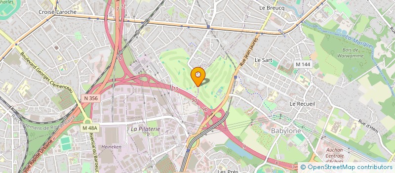 localisation de l'entreprise SYNDICAT DES TRANSPORTS  MARCHANDISES  WASQUEHAL