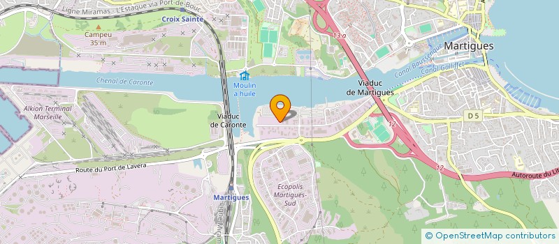 localisation de l'entreprise SYNDICAT DES TRANSPORTS ROUTIERS 13  MARTIGUES