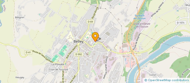 localisation de l'entreprise SYNDICAT DES TRUFFICULTEURS DU BUGEY à BELLEY