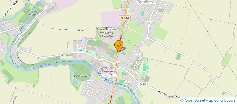 localisation de l'entreprise SYNDICAT DES VERRIERS DE MASNIERES  MASNIERES