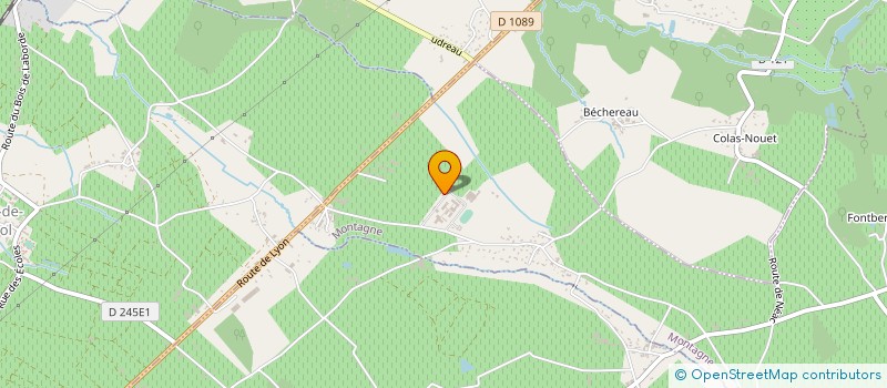 localisation de l'entreprise SYNDICAT DES VIGNERONS BIO NOUVELLE AQUITAINE  MONTAGNE