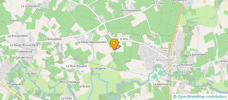 localisation de l'entreprise SYNDICAT DES VIGNERONS DE BRETAGNE  MOUZILLON