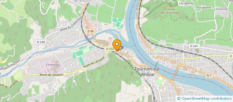 localisation de l'entreprise SYNDICAT DES VIGNERONS DE L'AOC SAINT JOSEPH  TAIN-L'HERMITAGE