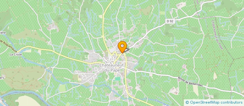 localisation de l'entreprise SYNDICAT DES VIGNERONS DE L APPELLATION D ORIGINE CHATEAUNEUF DU PAPE  CHATEAUNEUF-DU-PAPE
