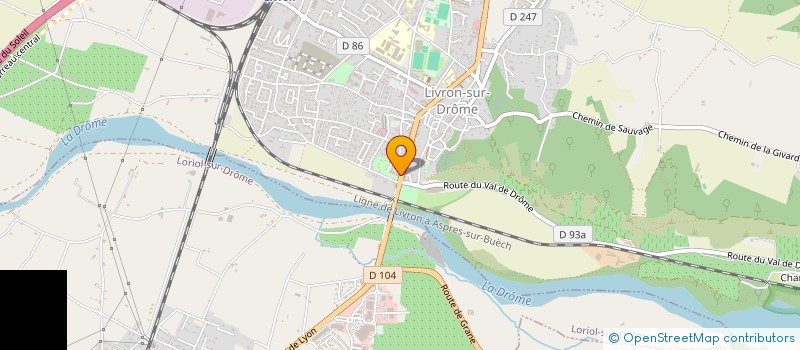 localisation de l'entreprise SYNDICAT DES VIGNERONS DES COTEAUX DE BREZEME  LIVRON-SUR-DROME