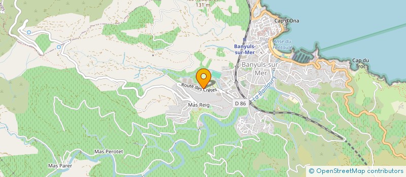 localisation de l'entreprise SYNDICAT DES VIGNOBLES DE LA COTE VERMEILLE  BANYULS SUR MER