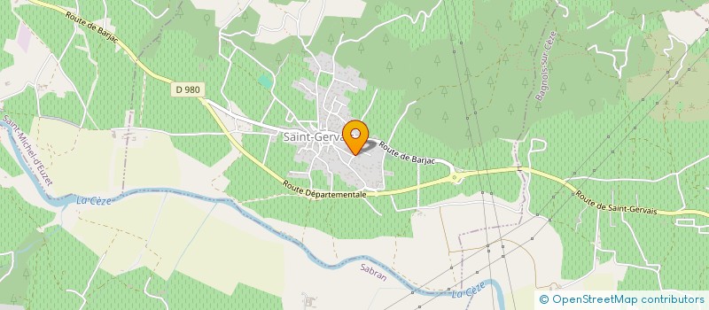 localisation de l'entreprise SYNDICAT DES VINS AOC DE SAINT GERVAIS  SAINT-GERVAIS