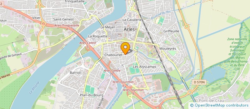 localisation de l'entreprise SYNDICAT DIGUE DE LA MER  ARLES