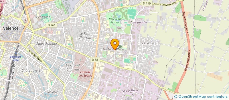 localisation de l'entreprise SYNDICAT DROMOIS DE L'ENSEIGNEMENT PRIVE CFDT  VALENCE