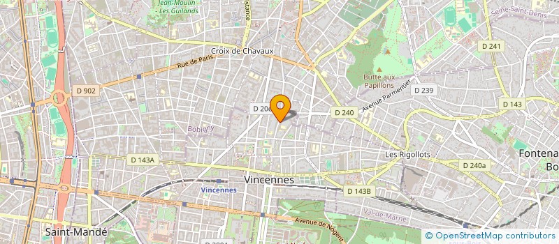 localisation de l'entreprise SYNDICAT DU 22-34 RUE LEROYER à VINCENNES