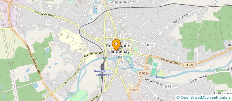 localisation de l'entreprise SYNDICAT DU BASSIN DES SAULDRE  ROMORANTIN-LANTHENAY