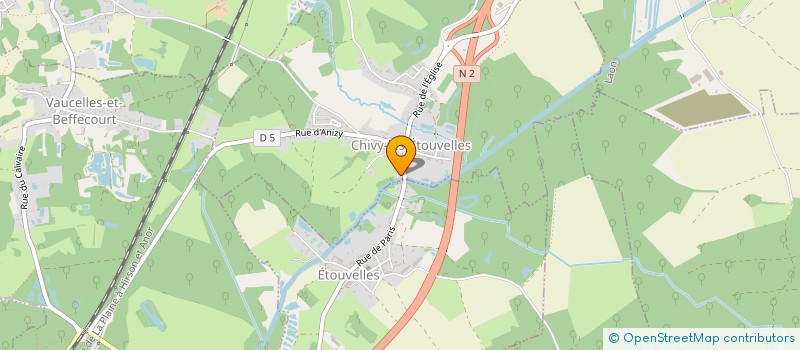 localisation de l'entreprise SYNDICAT DU BASSIN VERSANT DE L'ARDON ET DE L'AILETTE à CHIVY-LES-ETOUVELLES