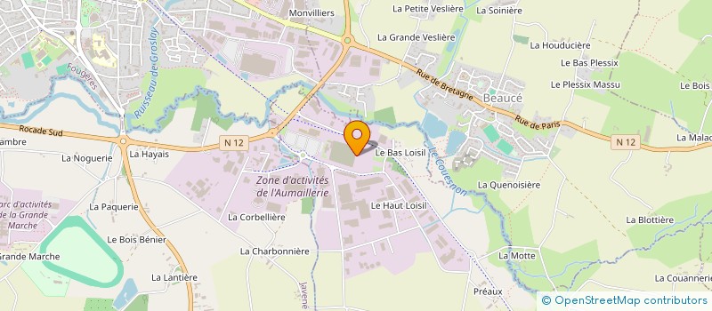 localisation de l'entreprise SYNDICAT DU BASSIN VERSANT DU COUESNON à LA SELLE-EN-LUITRE