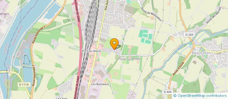 localisation de l'entreprise SYNDICAT DU LOTISSEMENT LE CLOS DES CYTISES  PORTES-LES-VALENCE