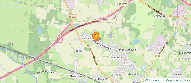 localisation de l'entreprise SYNDICAT DU LOTISSEMENT VILLENEUVE NORD  CROTTET