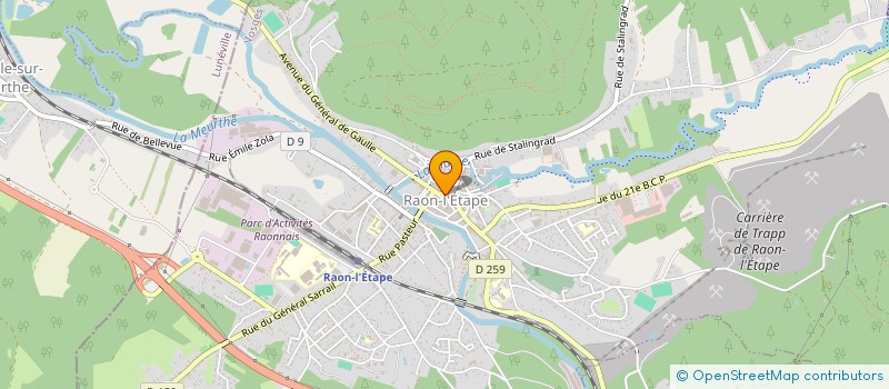 localisation de l'entreprise SYNDICAT DU PARC D'ACTIVITES DE GRANDRUPT à LUNEVILLE
