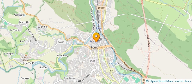 localisation de l'entreprise SYNDICAT DU SECTEUR DES ACTIVITES POSTALES ET TELECOMMUNICATION CGT ARIEGE à FOIX