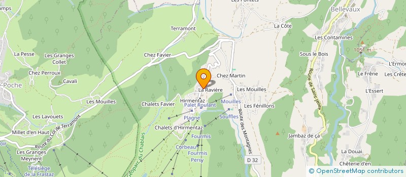 localisation de l'entreprise SYNDICAT E S F BELLEVAUX à BELLEVAUX