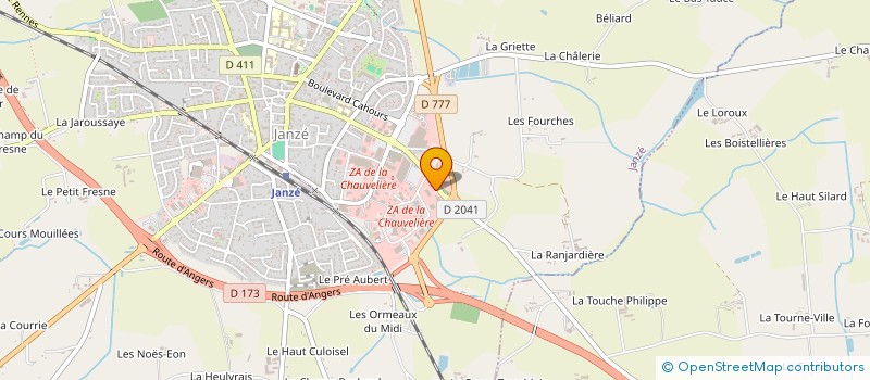 localisation de l'entreprise SYNDICAT EAU DE LA FORET DU THEIL  JANZE