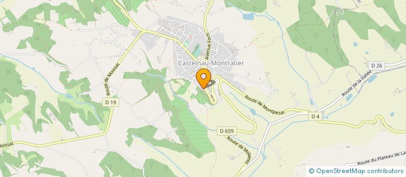 localisation de l'entreprise SYNDICAT EAU POTABLE - ASSAINISSEMENT DU QUERCY BLANC  CASTELNAU-MONTRATIER