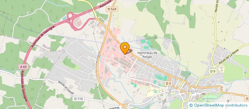 localisation de l'entreprise SYNDICAT EAUX DU GRAND BAZADAIS à BAZAS