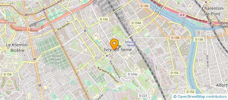 localisation de l'entreprise SYNDICAT EDUCATION POPULAIRE UNSA EDUCATION  IVRY-SUR-SEINE