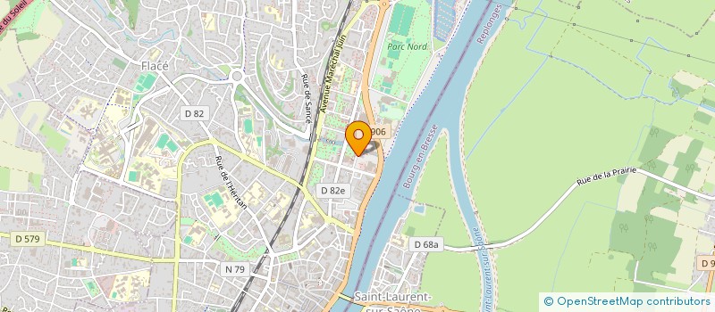 localisation de l'entreprise SYNDICAT ELEVEURS RACE BOVINE LIMOUSINE REG BOURGOGNE à MACON