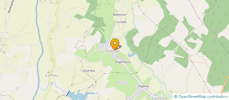localisation de l'entreprise SYNDICAT ELGARREKIN IKAS  ARBOUET-SUSSAUTE