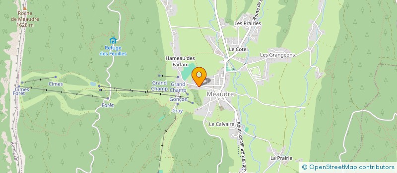 localisation de l'entreprise SYNDICAT ESF AUTRANS  AUTRANS-MEAUDRE EN VERCORS