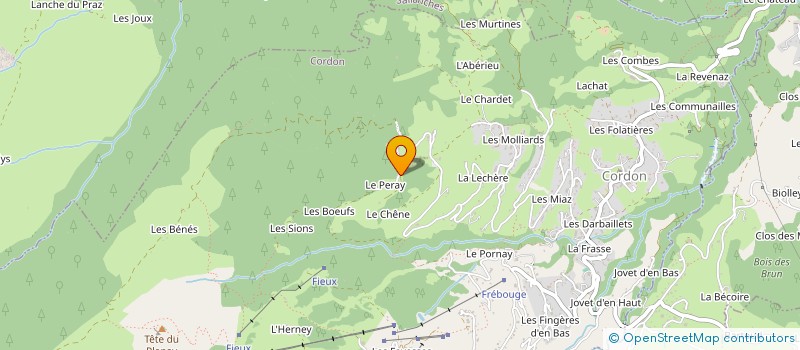 localisation de l'entreprise SYNDICAT ESF CORDON  CORDON