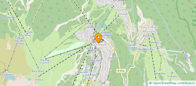 localisation de l'entreprise SYNDICAT ESF COURCHEVEL 1550 à COURCHEVEL
