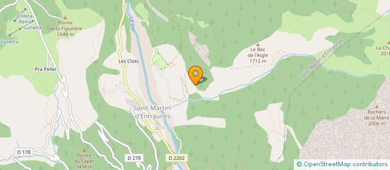 localisation de l'entreprise SYNDICAT ESF DE VALBERG à GUILLAUMES