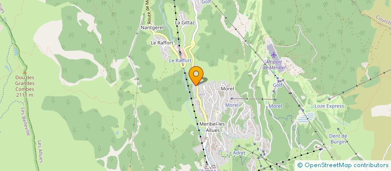 localisation de l'entreprise SYNDICAT ESF VALLEE DE MERIBEL  LES ALLUES