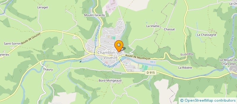 localisation de l'entreprise SYNDICAT EST CREUSE DEVELOPPEMENT à CHAMBON-SUR-VOUEIZE