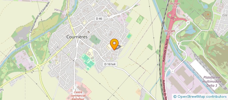 localisation de l'entreprise SYNDICAT ETAM CGC  COURRIERES