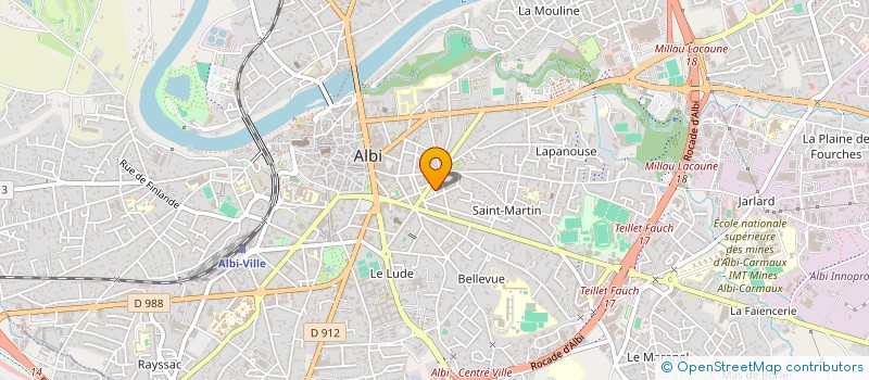 localisation de l'entreprise SYNDICAT ETUDIANT ET LYCEEN CGT TARN à ALBI