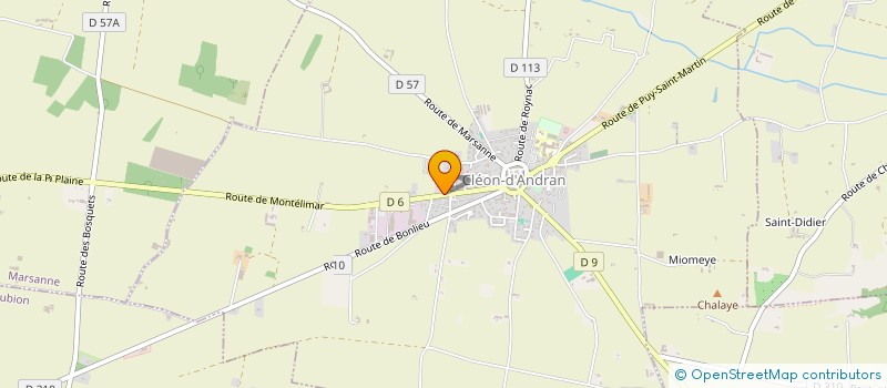 localisation de l'entreprise SYNDICAT FEDERE DES PHARMACIENS DE LA DROME  CLEON-D'ANDRAN