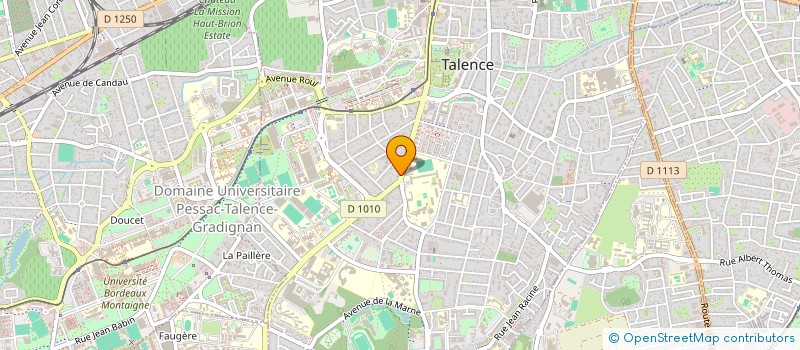 localisation de l'entreprise SYNDICAT FETES DE BIENFAISANCE  TALENCE