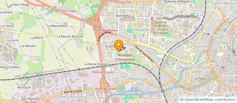 localisation de l'entreprise SYNDICAT FHP DE BRETAGNE  RENNES