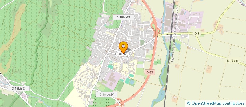 localisation de l'entreprise SYNDICAT FLUVIAL DE LA LAUCH INFERIEUR  ROUFFACH