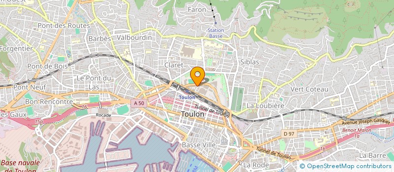 localisation de l'entreprise SYNDICAT FO COMMUNICATION DE LA POSTE DU VAR  TOULON