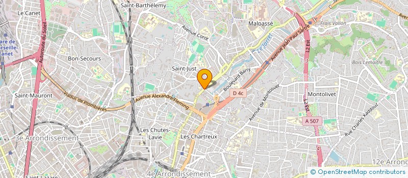 localisation de l'entreprise SYNDICAT FO DU PERSONNEL DEPARTEMENTAL DES BOUCHES DU RHONE à MARSEILLE