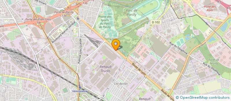 localisation de l'entreprise SYNDICAT FO RENAULT TRUCKS LYON  VENISSIEUX