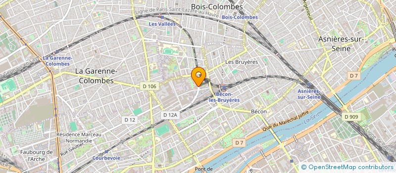 localisation de l'entreprise SYNDICAT FO STORENGY à BOIS-COLOMBES