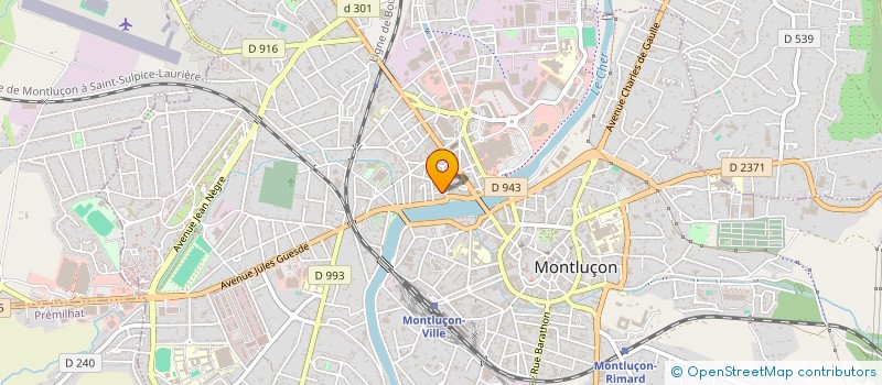 localisation de l'entreprise SYNDICAT FORCE OUVRIERE à MONTLUCON